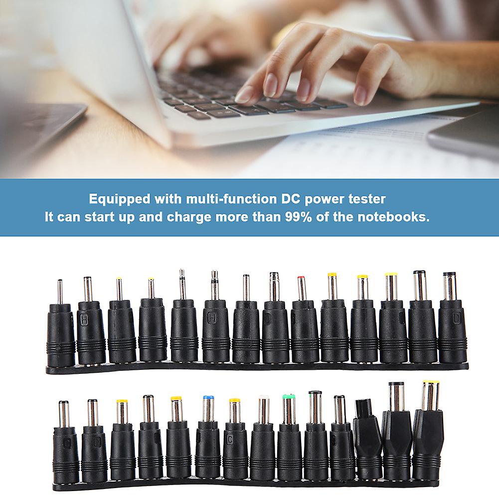 28pcs Dc 5.5mm Universal Multifunctional Notebook Laptop Power Supply Charger Adapter Connector