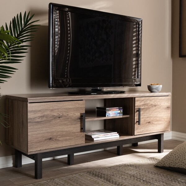 Contemporary 2-Door TV Stand