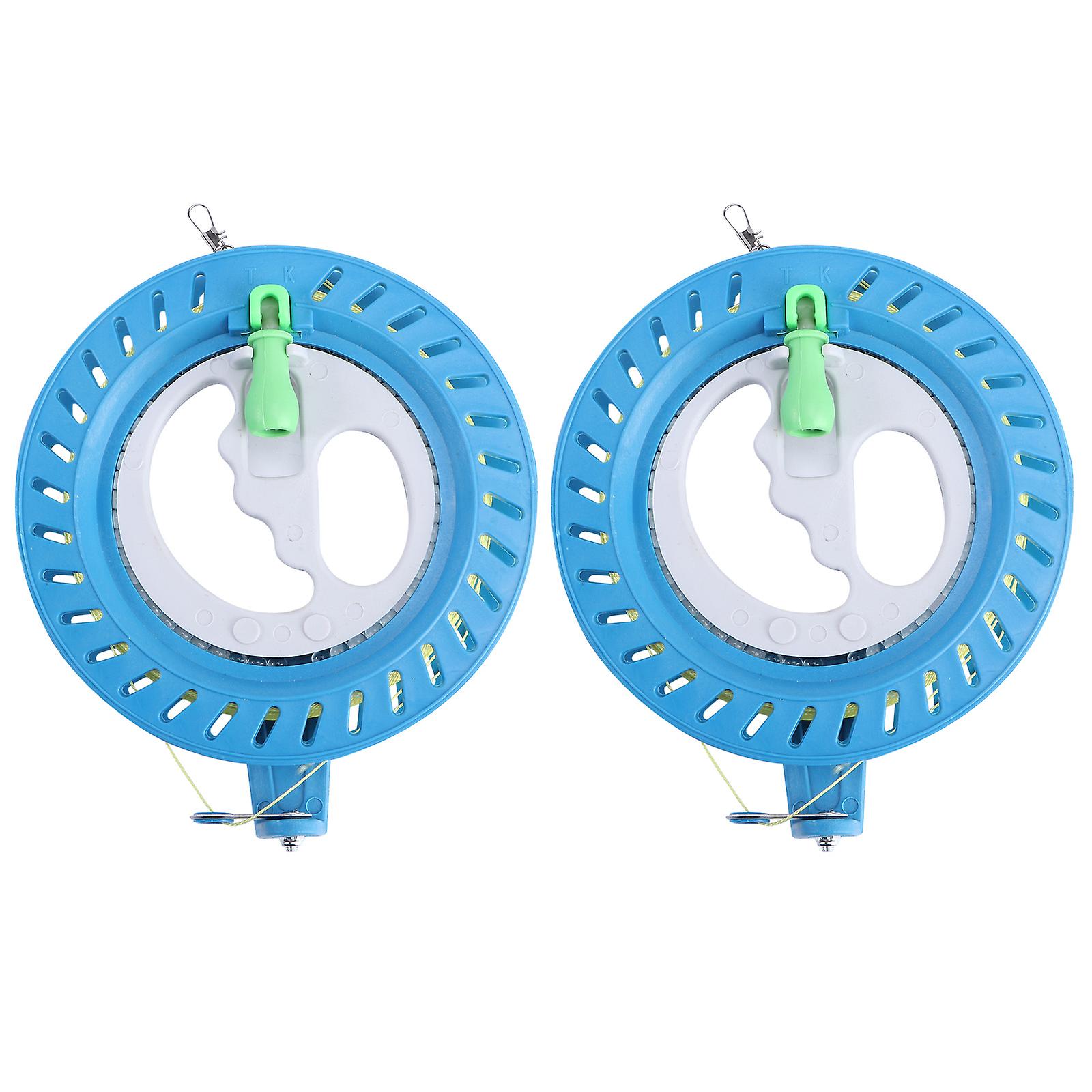 2pcs Reel Winder Outdoor Kite Line Lockable Hand Wheel Abs Shaft Bearing Wheel