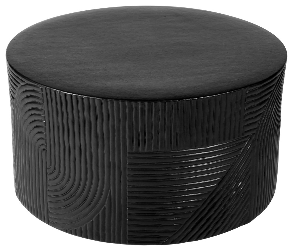 Serenity Textured Ceramic Round Accent Table   Transitional   Side Tables And End Tables   by Seasonal Living Trading LTD  Houzz