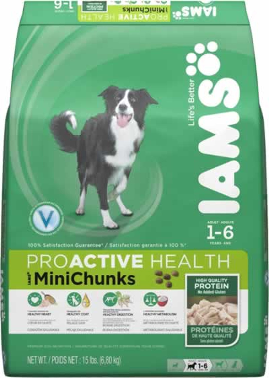 Iams ProActive Health Mini Chunks Dog Food 15 Pounds