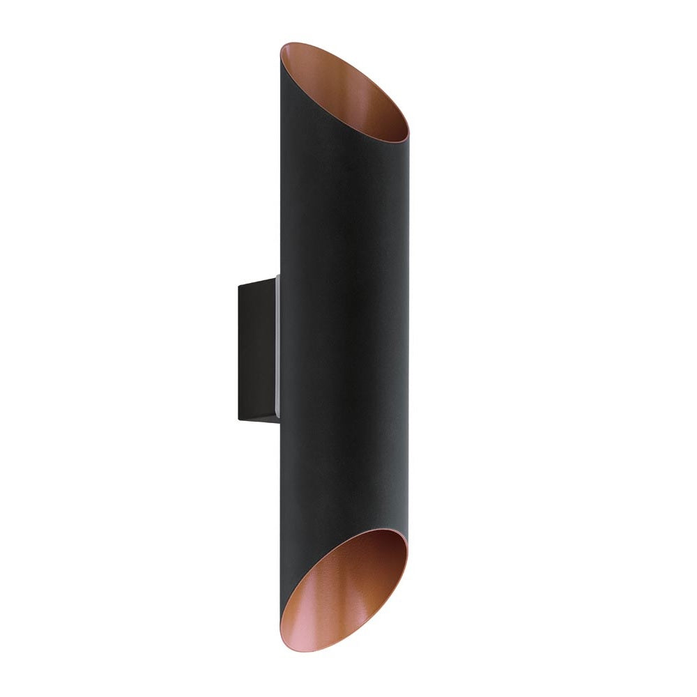 Eglo 94804 Agolada LED Black & Copper Modern Up & Down Wall Light