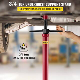 VEVOR Underhoist Stand 34-Ton Capacity Pole Jack Easy Adjustment Car Support Jack Lift from 59-78.7 in. Heavy-Duty Jack Stand QCJSQ6810HS34-TJ1V0