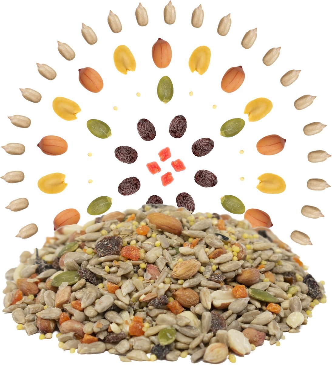 Melody Select Waste Free Nut and Fruit Bird Food