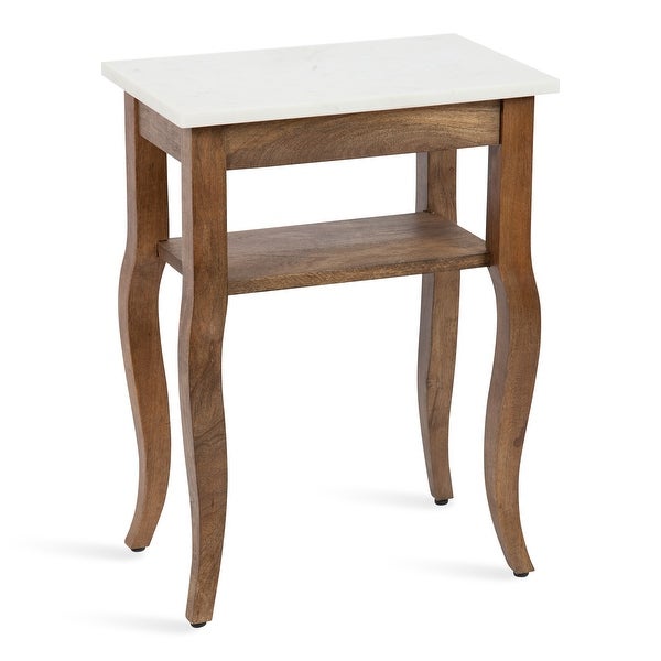 Kate and Laurel Lillian Wood Side Table - 18x12x24