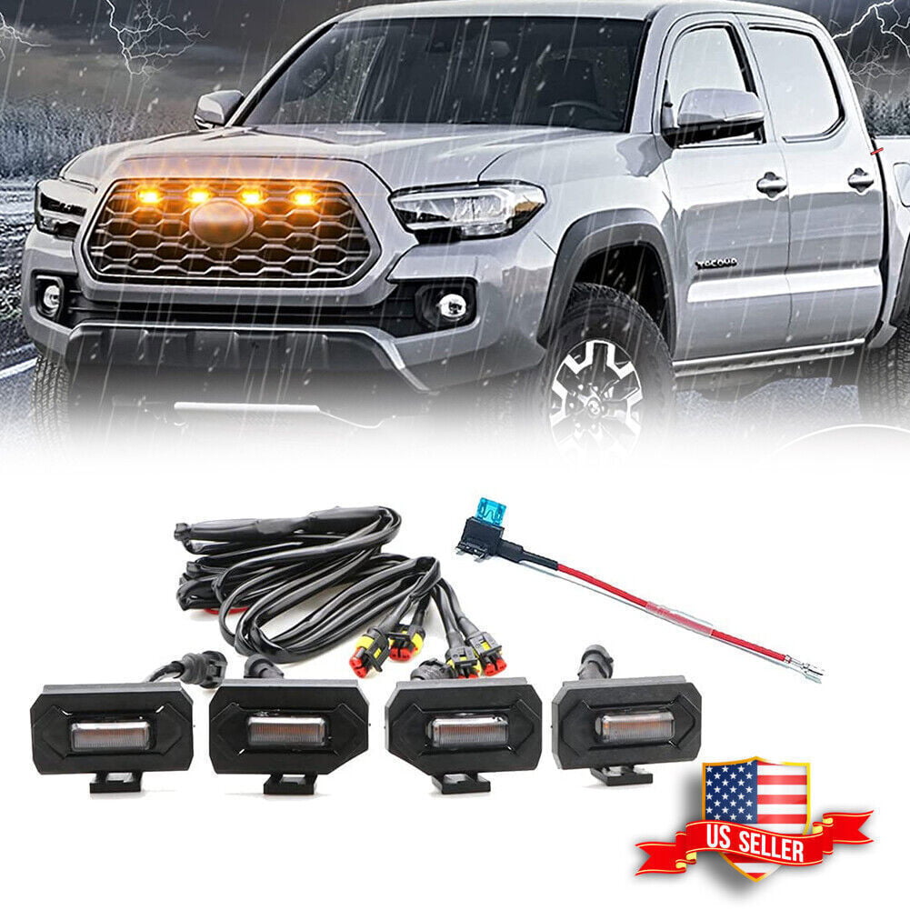 4x LED Grille Lights Fit for Toyota Tacoma TRD Off Road and TRD Sport 2020-2023 US