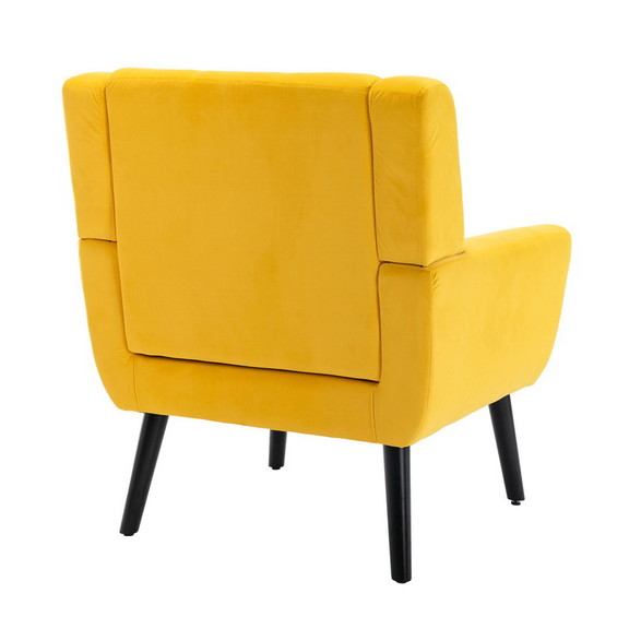 Soft Linen Material Ergonomics Accent Chair Living...