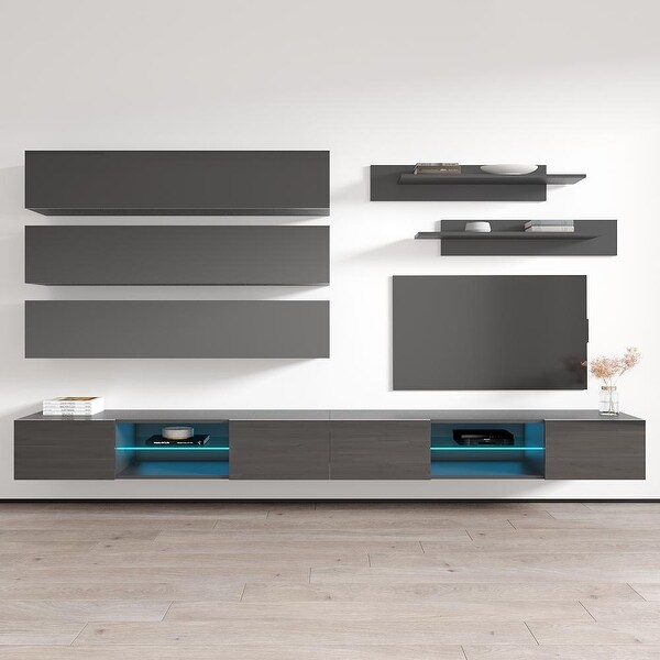 Fly J1 33TV Wall Mounted Floating Modern Entertainment Center