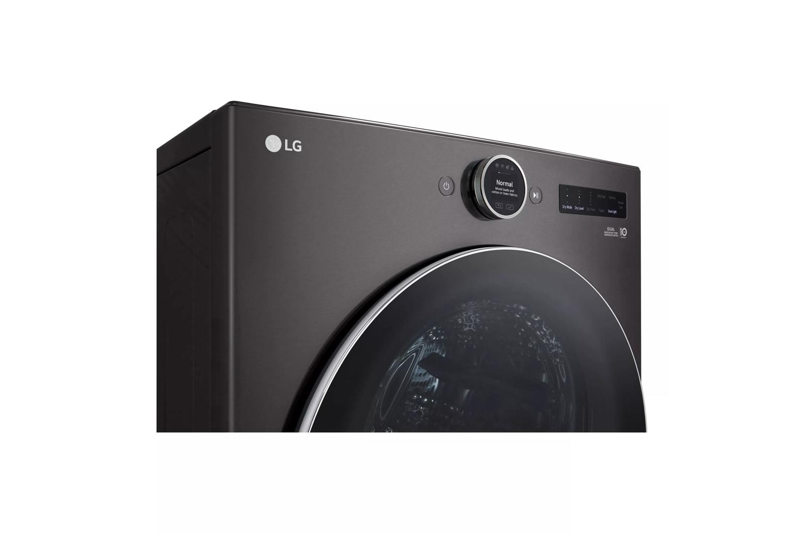 Lg DLHC5502B 7.8 Cu. Ft. Mega Capacity Smart Front Load Dryer With Dual Inverter Heatpump™ Technology And Inverter Direct Drive Motor System