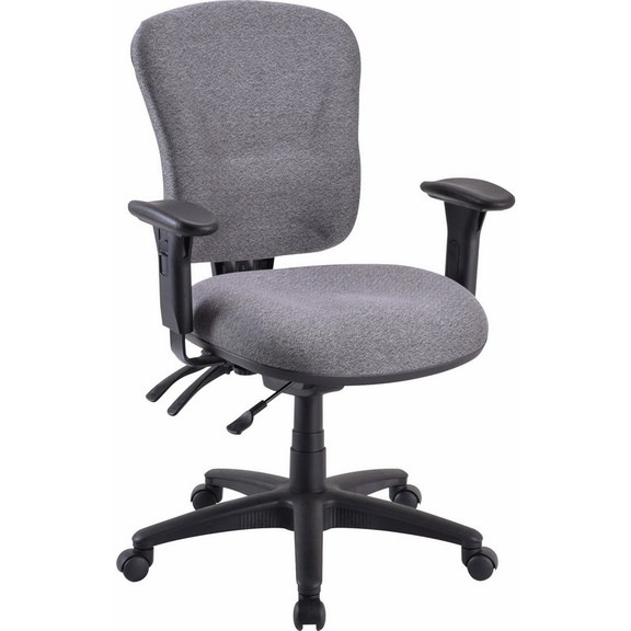 Lorell Accord Mid Back Task Chair  Polyester Gray ...