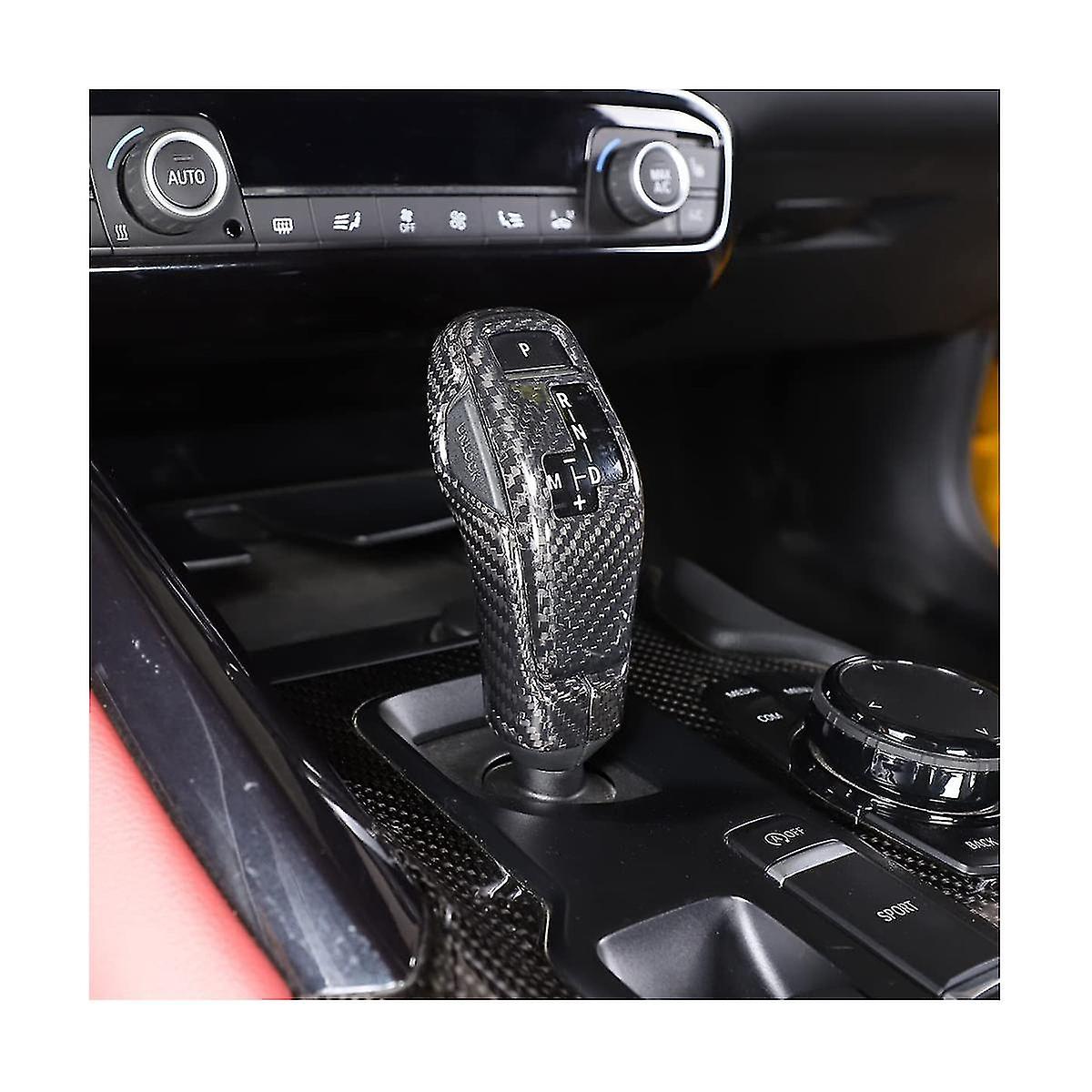 Dry Carbon Fiber Gear Shift Head Cover And Front Head Cover Set For A90 A91 Mk5 2019-2022，a