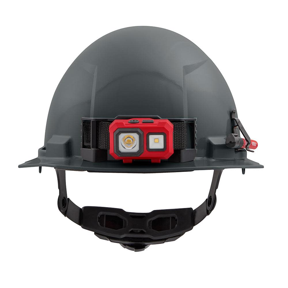 Milwaukee Gray Front Brim Hard Hat with 6pt Ratcheting Suspension Type 1 Class E