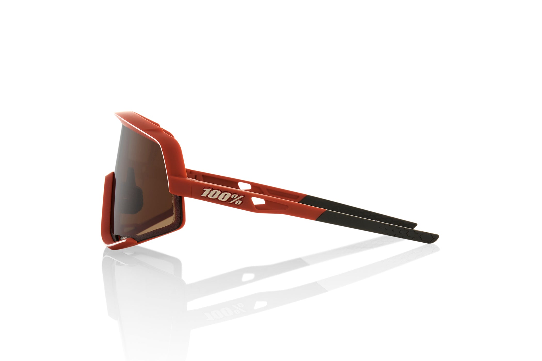 100% GLENDALE Sunglasses Soft Tact Bordeaux
