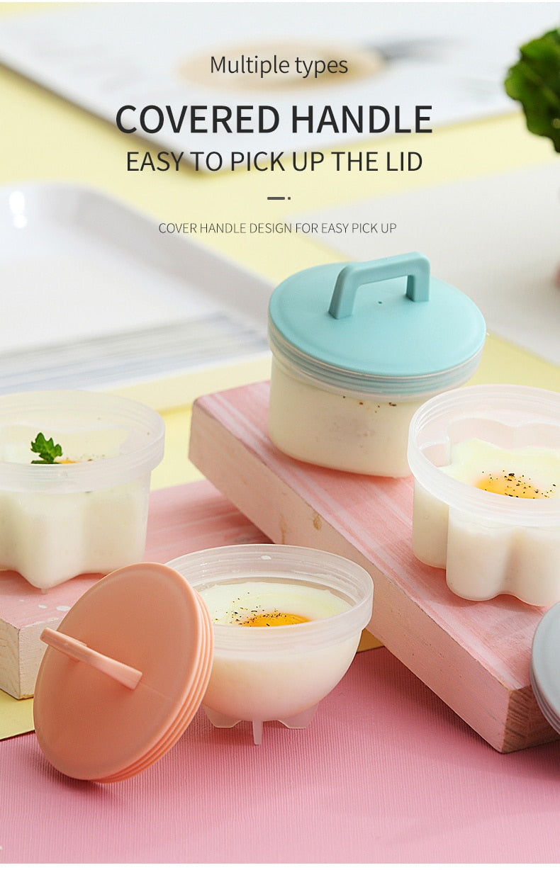 4 Pcs/Set Cute Egg Cooker Tools With Plastic  Brush