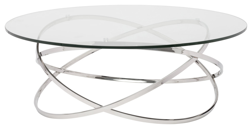 Corel Coffee Table  Silver   Coffee Tables   by Nuevo  Houzz