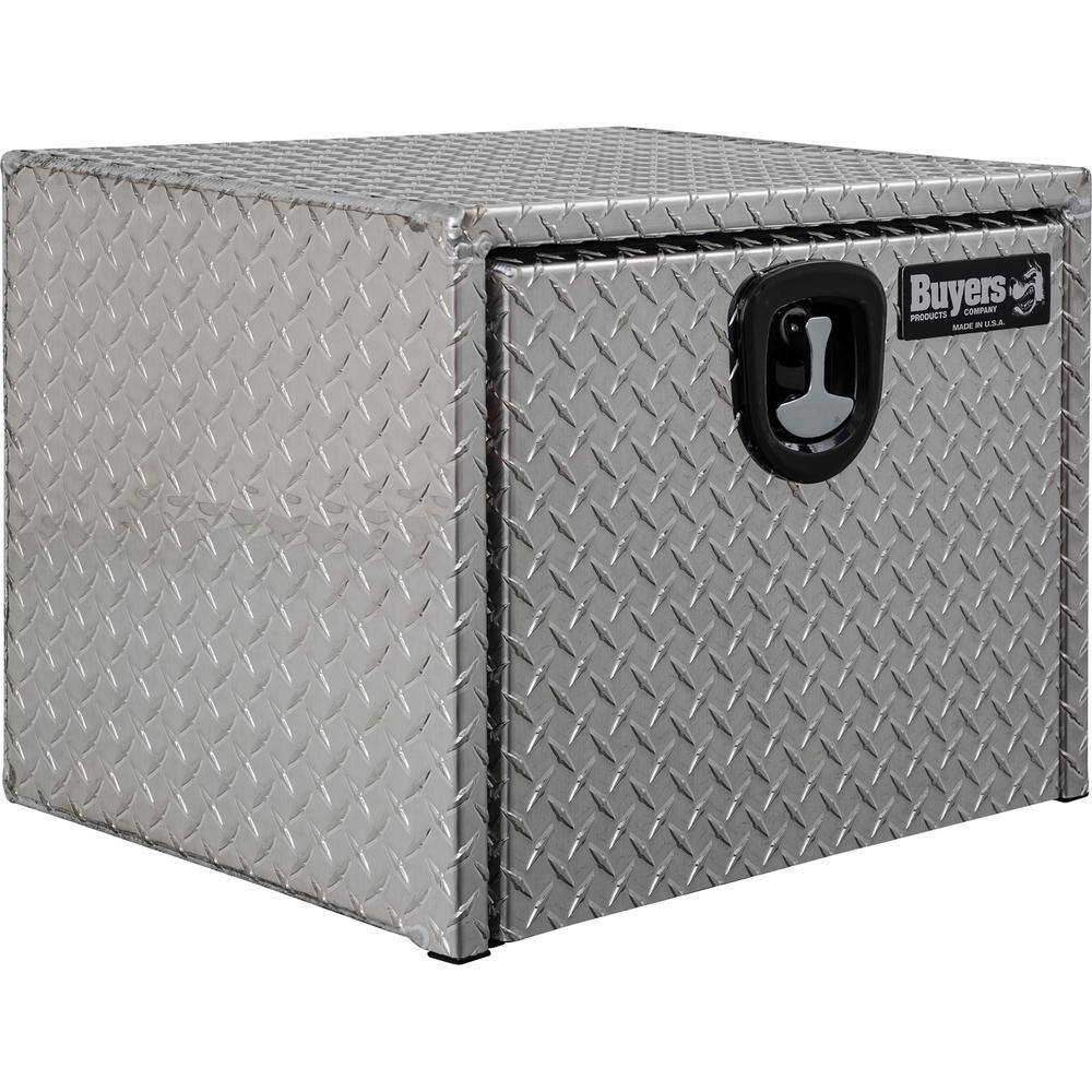 Buyers Products Company 18 in. x 18 in. x 24 in. Diamond Plate Tread Aluminum Underbody Truck Tool Box 1735100