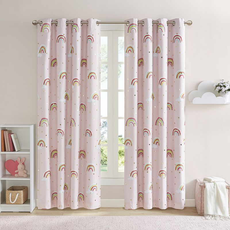 Mi Zone Kids Mia 1-Panel Total Blackout Grommet Window Curtain