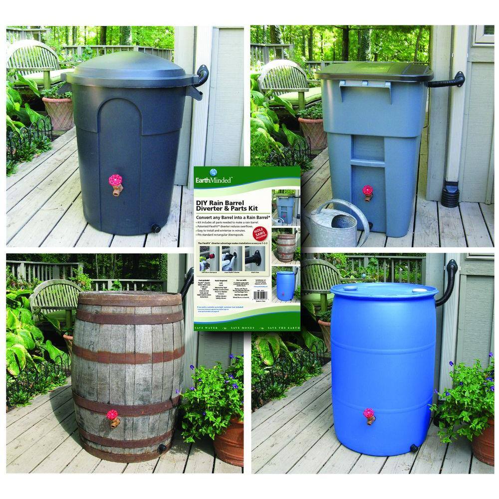 EarthMinded DIY Rain Barrel Diverter and Parts Kit RBK-0001