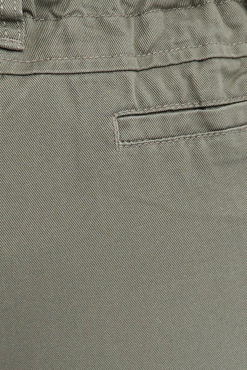 Grey Cargo Pants Low Rise