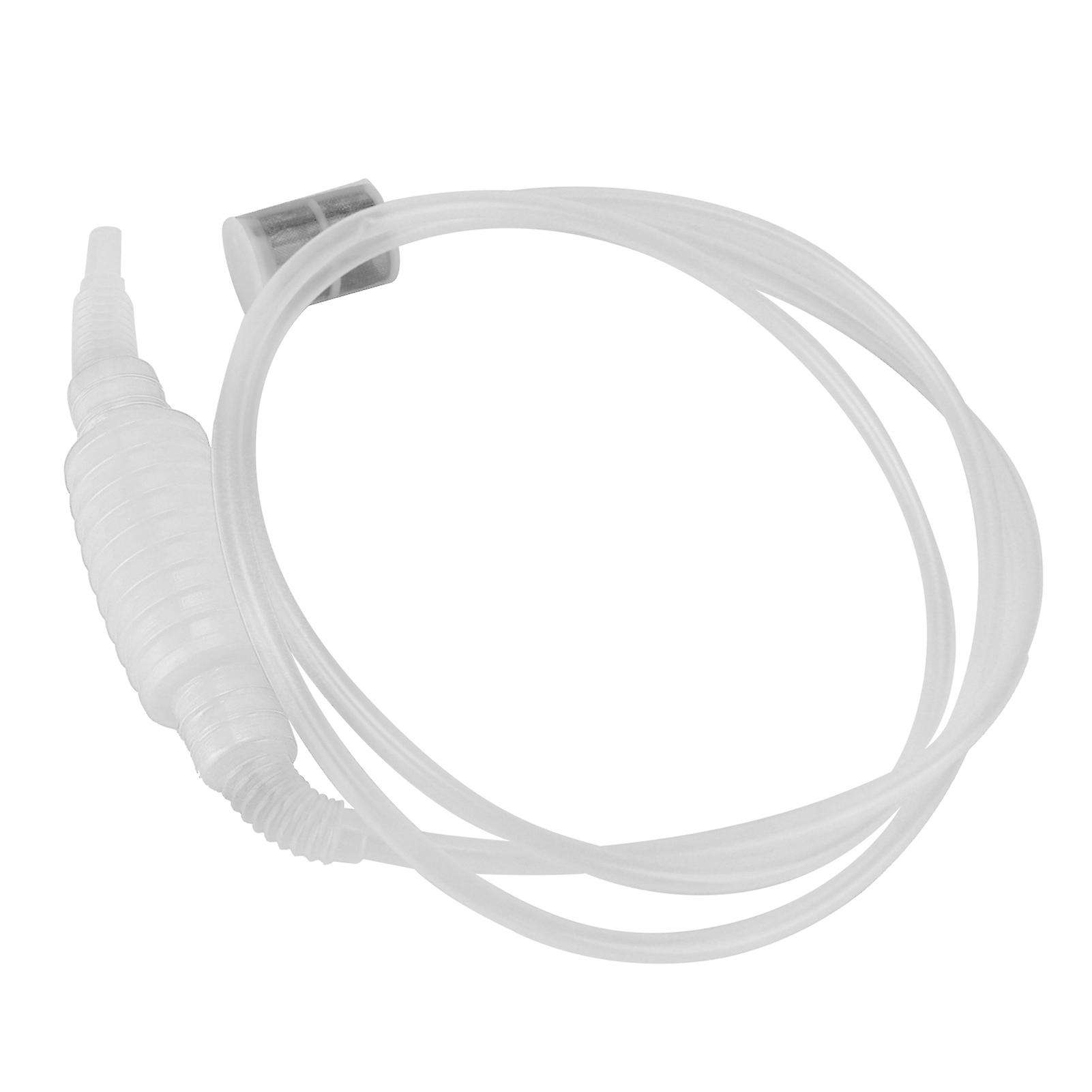 Homebrew Siphon Hose Manual Soft Plastic Syphon Tube Wine Beer Making Brewing Equipment Toolwhite
