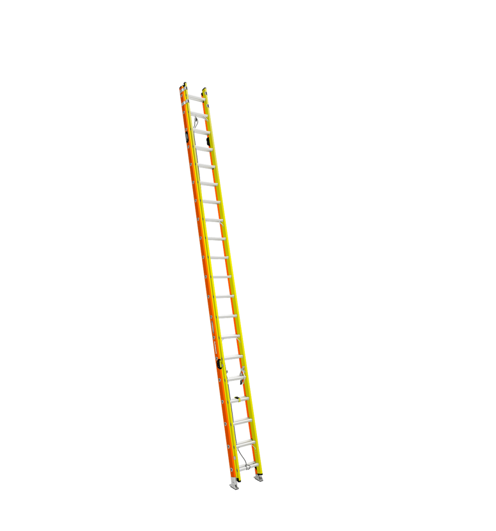 Werner Glidesafe Extension Ladder Fiberglass Tri Rung Type IA 40'