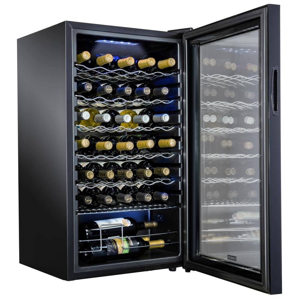 Schmecke Wine Fridge Freestanding Wine Refrigerator 34 Bottle Wine Cooler SHMFWCC341B