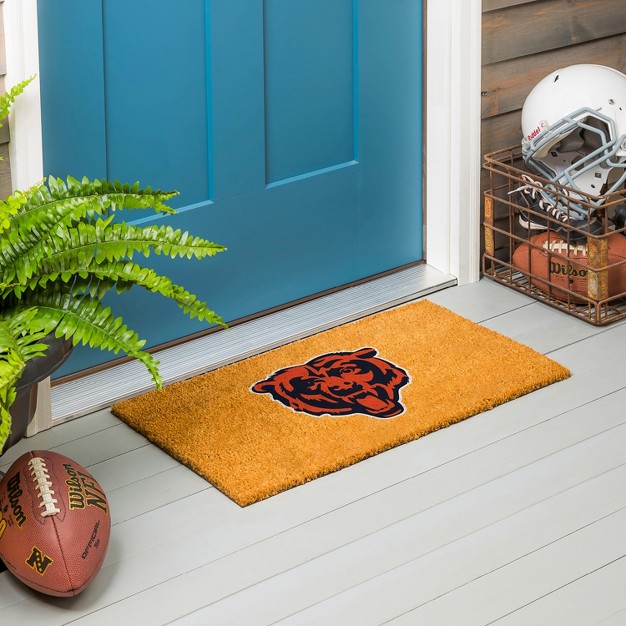 Evergreennflchicago Bears Logo Natural Coir 28 X 16 Inches Indoor Outdoor Doormat