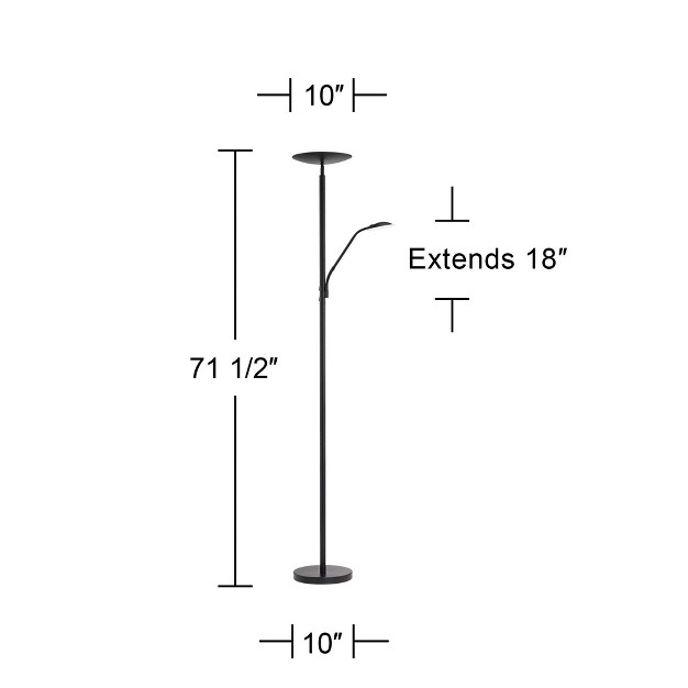 Tall Decker Black Metal Acrylic Diffuser For Living Room Reading Office