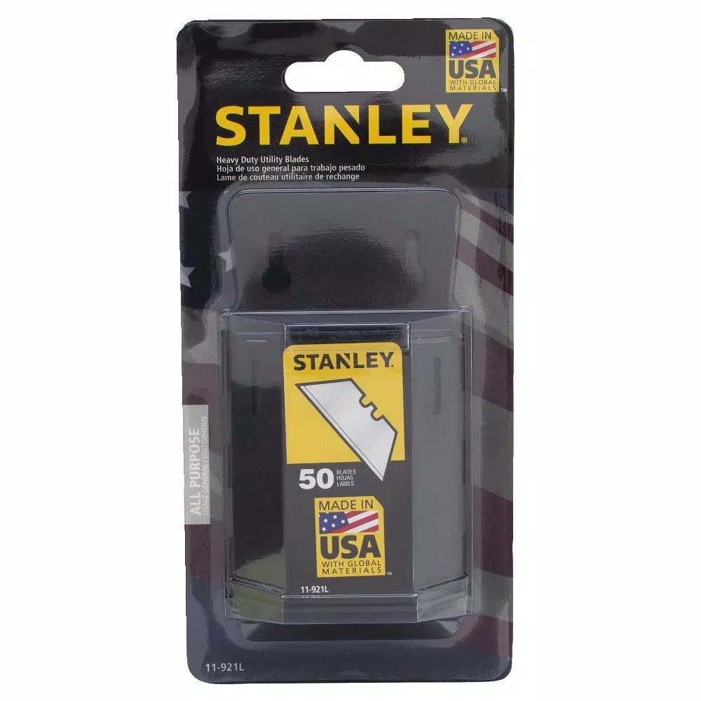 Stanley 1992 Heavy Duty Utility Blades with Dispenser (50-Pack) and#8211; XDC Depot