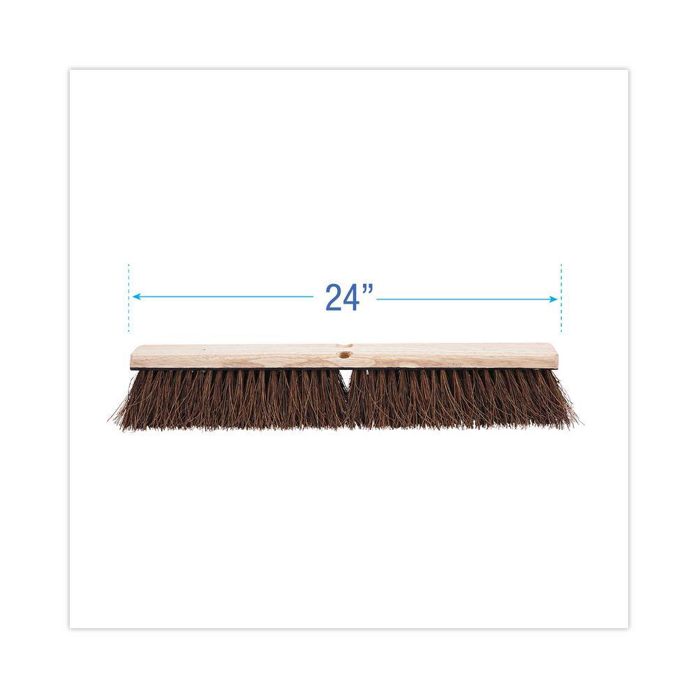 ProLine 24 in. Floor Brush Head with 3-14 in. Natural Palmyra Fiber BWK20124