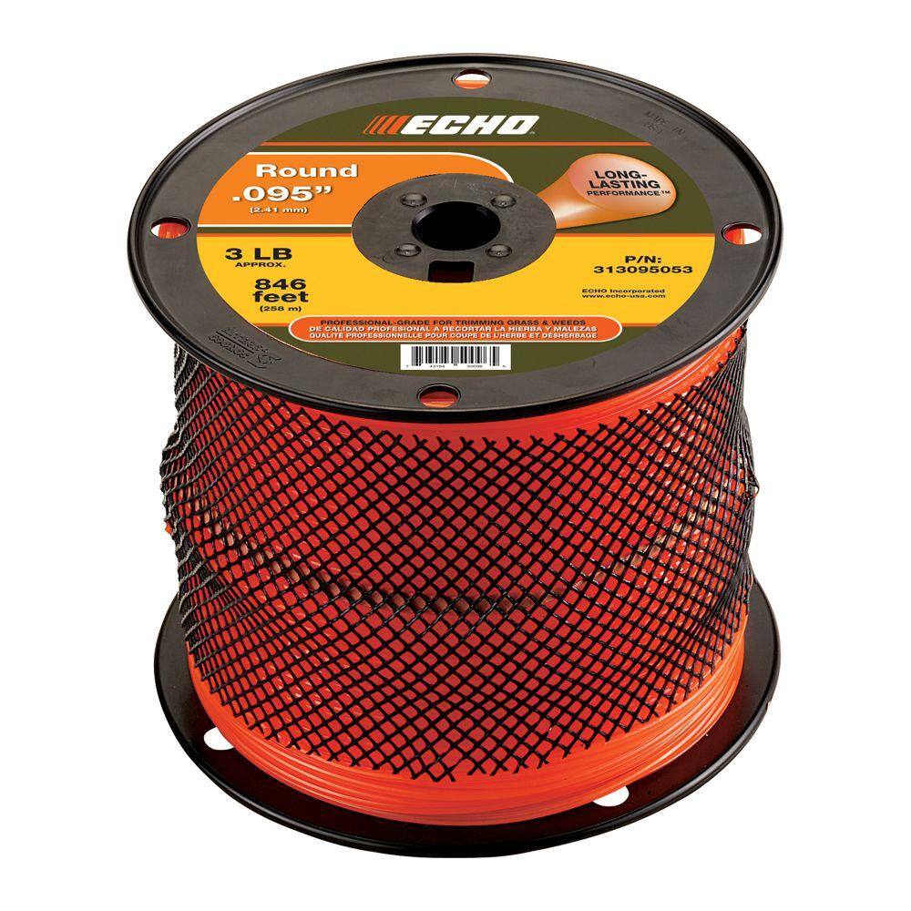 ECHO 0.095 in. x 846 ft. Medium Spool Round Trimmer Line 313095053