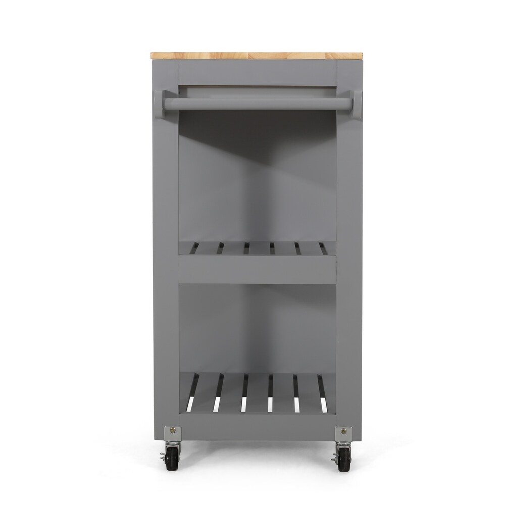 Telfair Kitchen Cart with Wheels by Christopher Knight Home