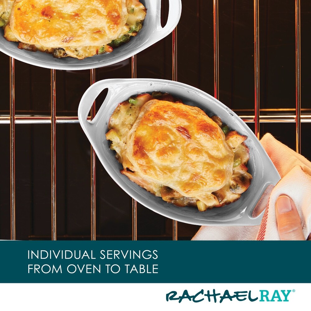 Rachael Ray Ceramics Oval Au Gratin Set  2 Piece