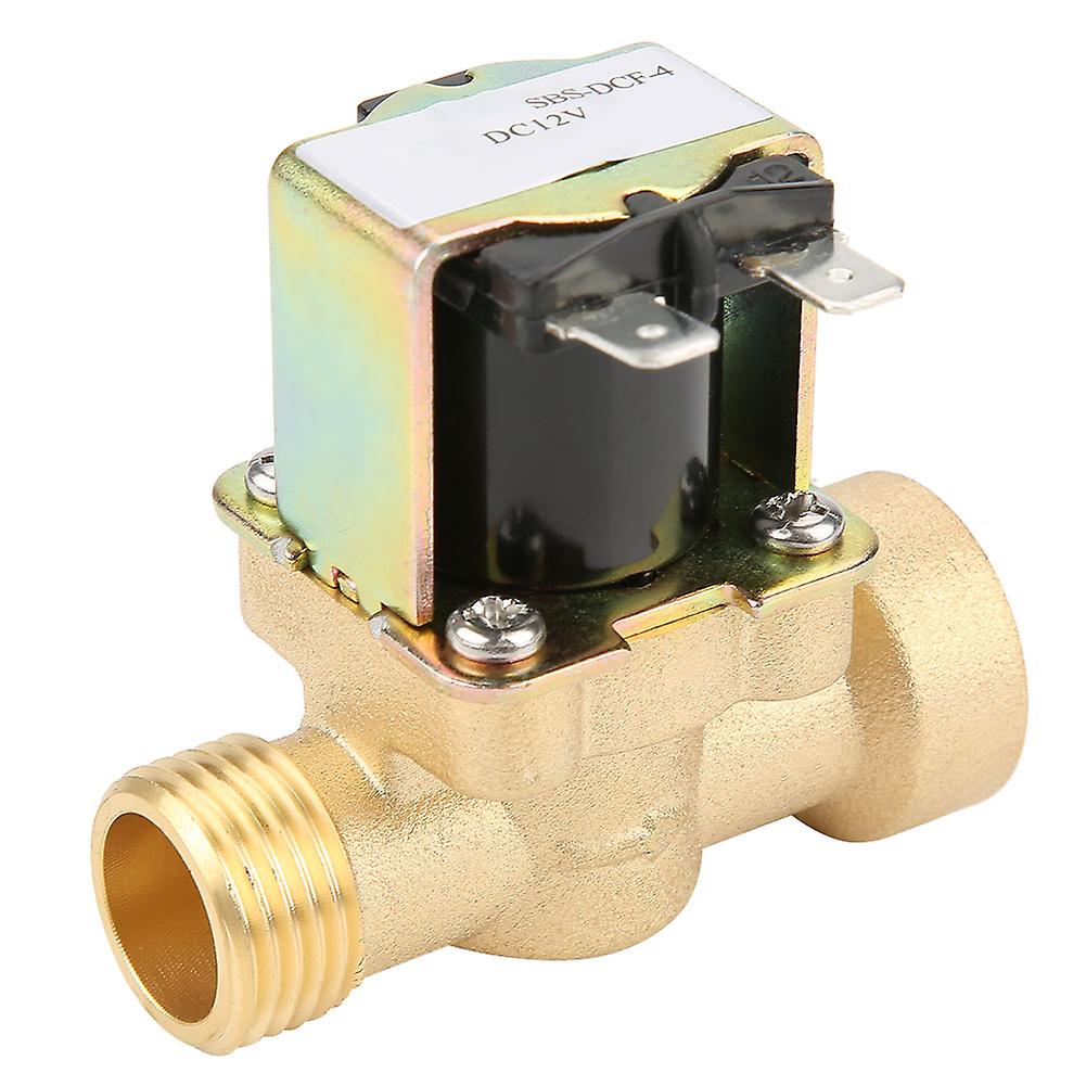 Brass Dn15 G1/2 Normal Closed Pilot-operated Water Inlet Electric Solenoid Valve Dc 12v