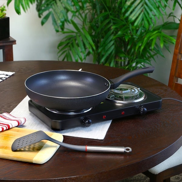 12 Inch Aluminum Frying Pan in Onyx