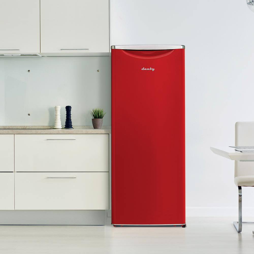 Danby 23.82 in. 11 cu. ft. Retro Freezerless Refrigerator in Red DAR110A3LDB