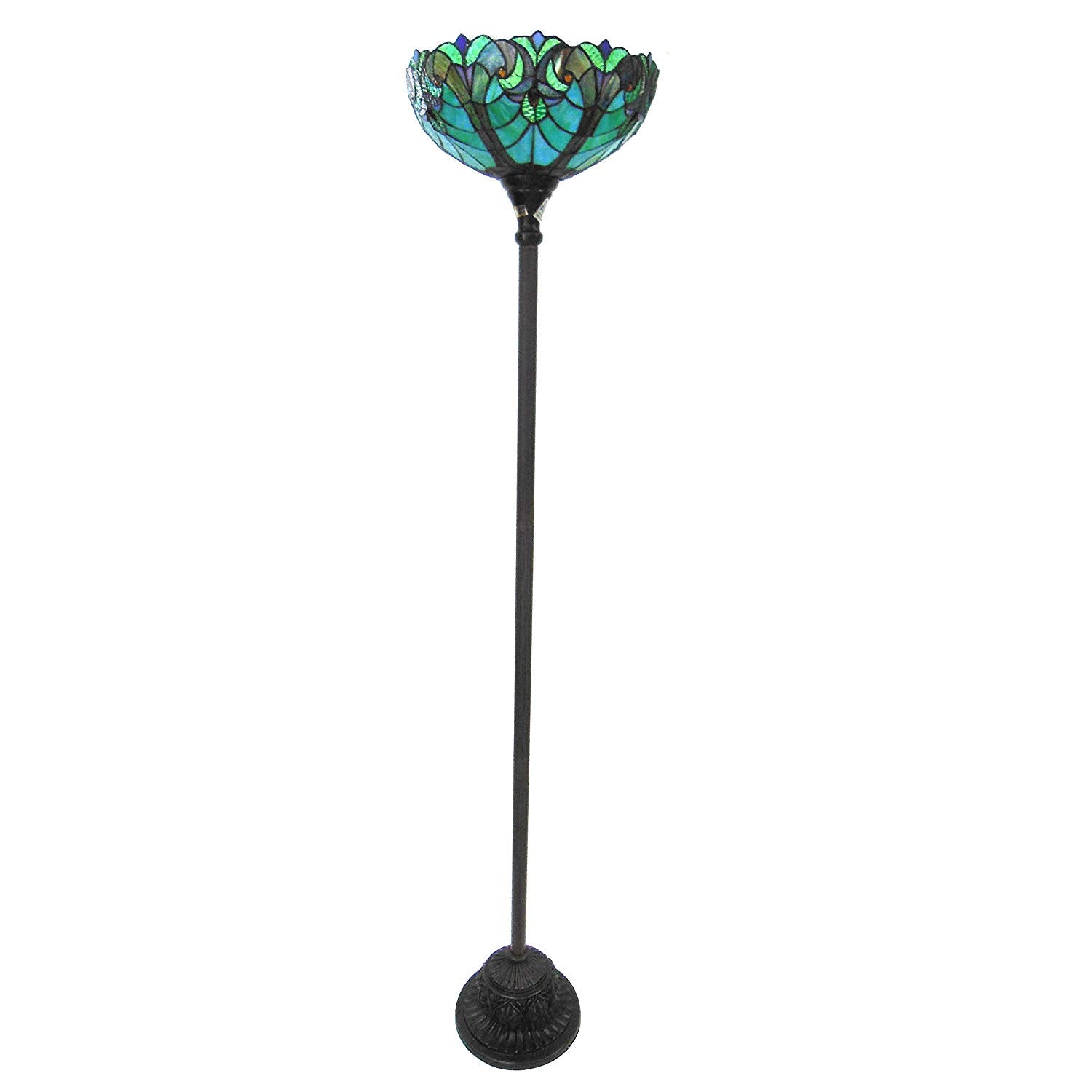 LIAISON -style 1 Light Victorian Torchiere Floor Lamp 15