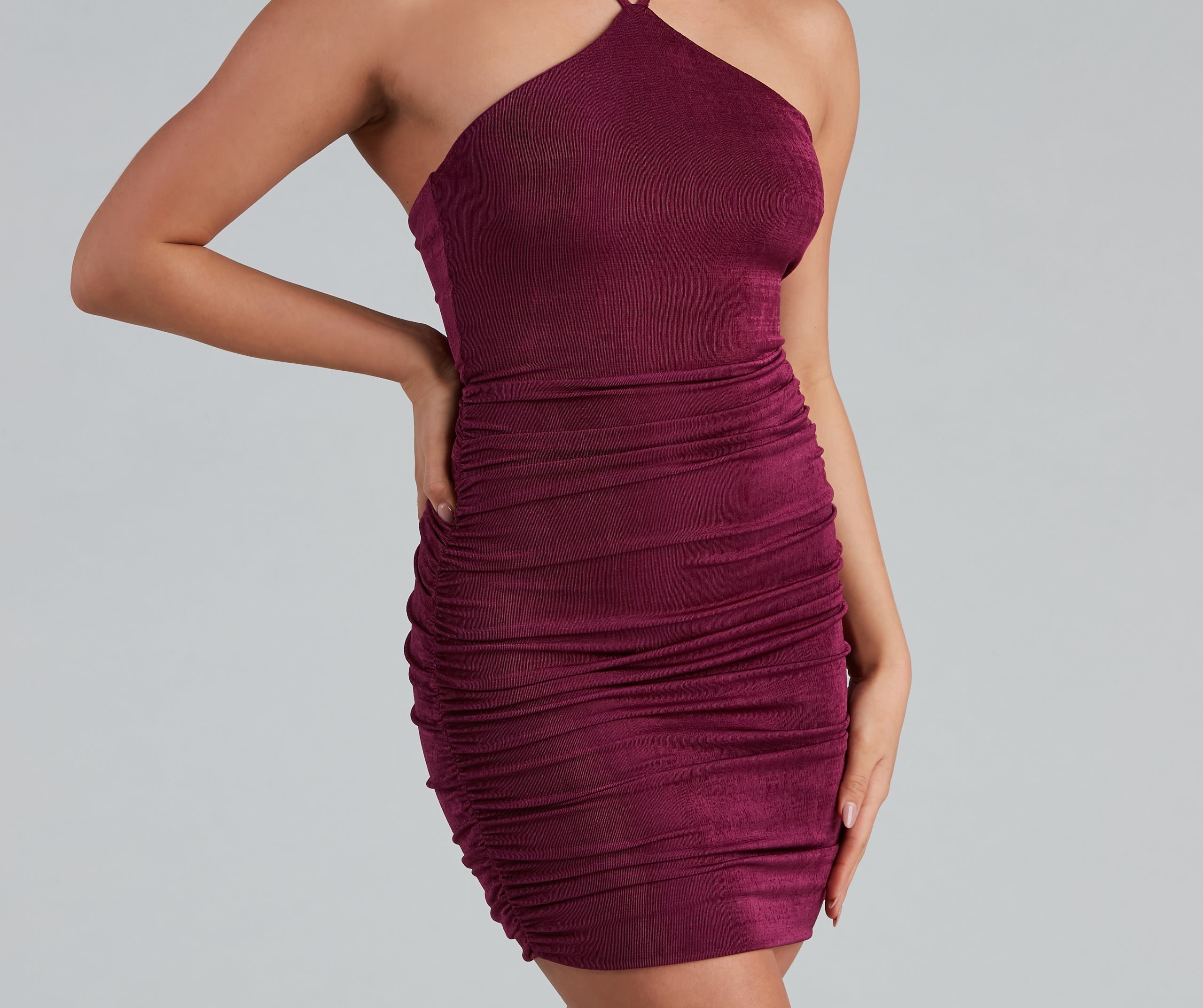 Perfect Night Halter Mini Dress