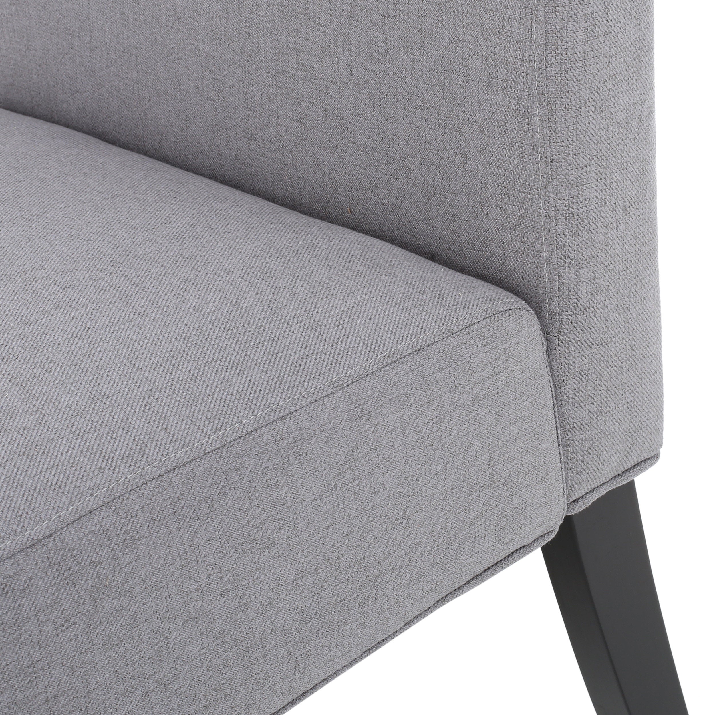 Kendal Contemporary Fabric Slipper Accent Chair