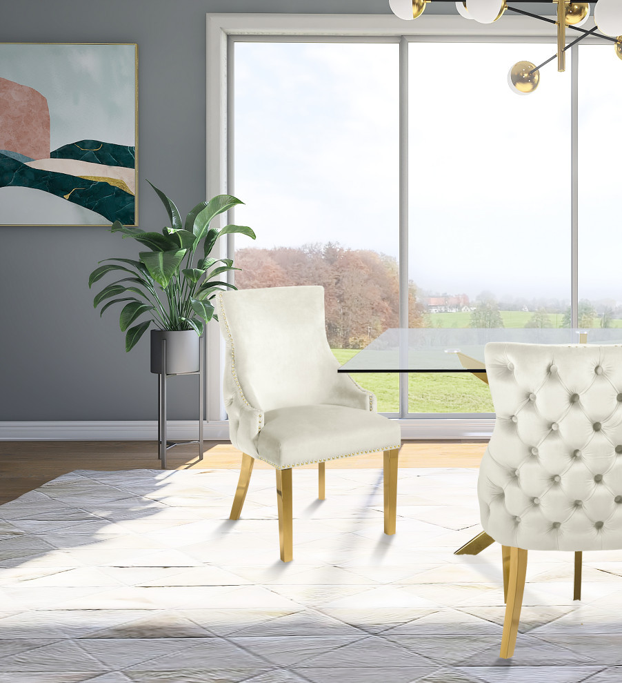 The Sovereign Dining Chair  Set of 2   Contemporary   Dining Chairs   by Meridian Furniture  Houzz