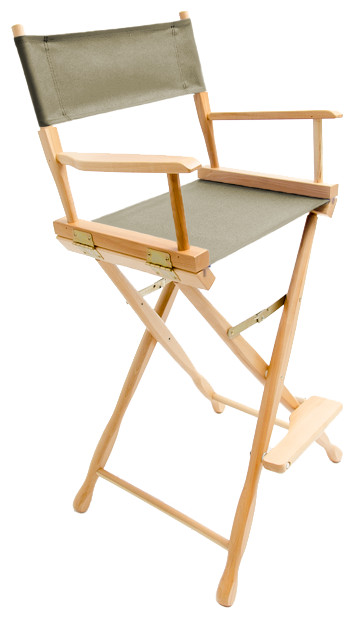 Gold Medal 30 quotNatural Classic Director  x27s Chair   Transitional   Folding Chairs And Stools   by Gold Medal  Houzz