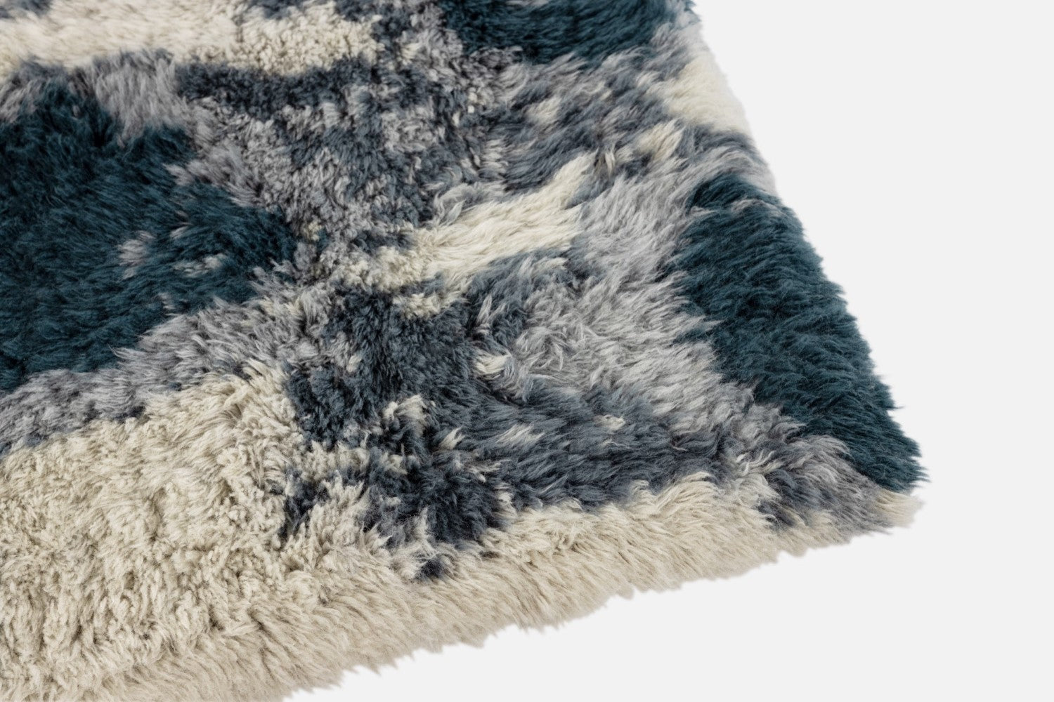 Monster Dark Teal / Off-white Rug