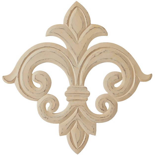 Wooden Fleur De Lis Carved Wall Decor Olivia amp May