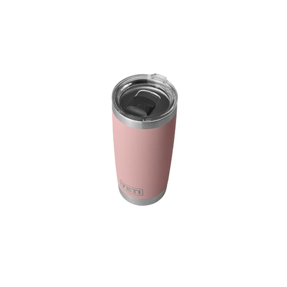 Yeti Sandstone Pink Rambler 20oz Tumbler with Magslider Lid