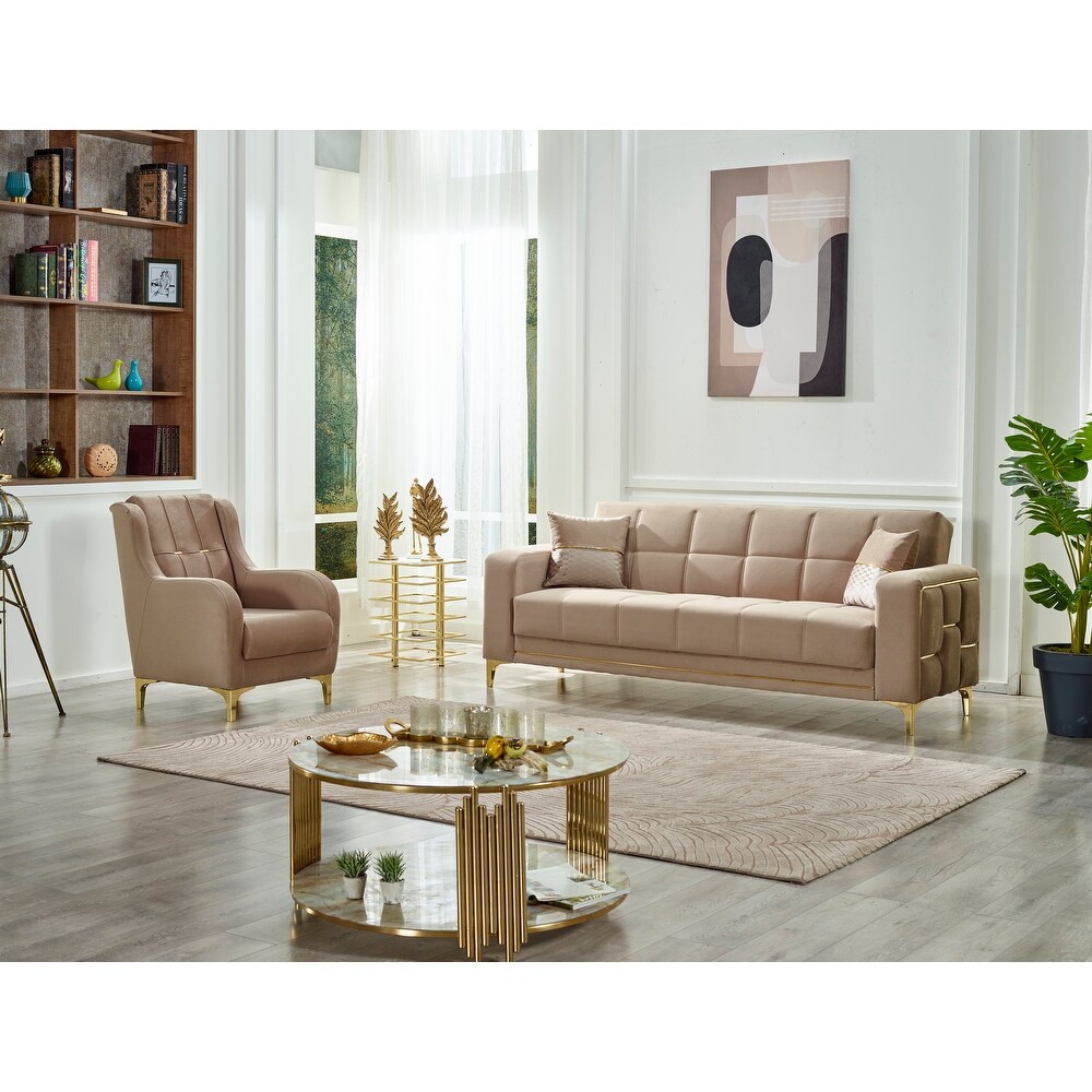 Alice 2 Pieces Living Room Set 1 Sofa 1 Chair