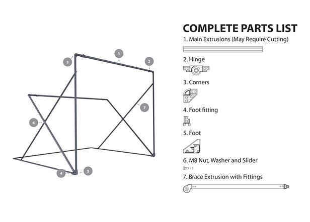 Oztent Frame Main Extrusion