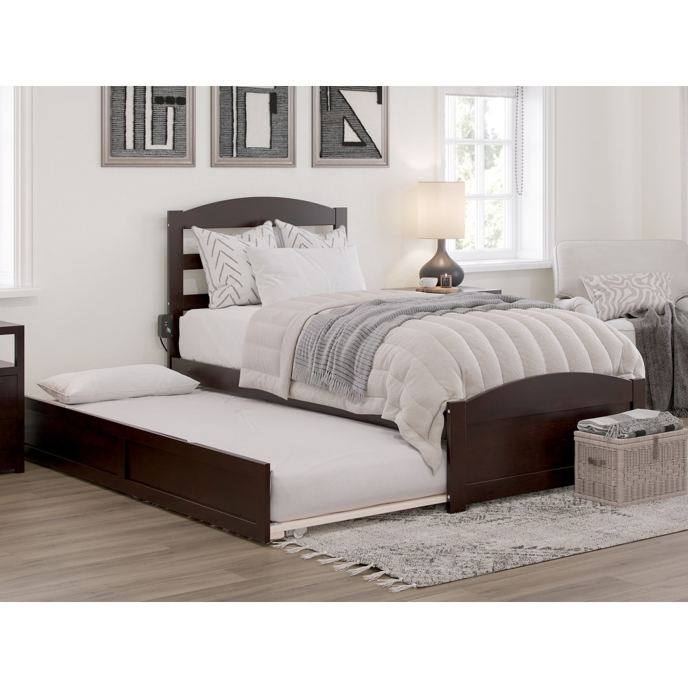 Warren Solid Wood Platform Bed with Footboard