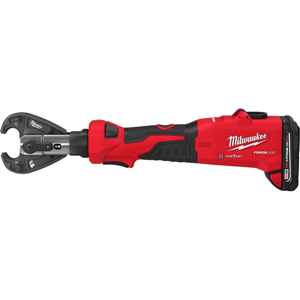 Milwaukee M18 FORCE LOGIC 6T Linear Utility Crimper Kit with Snub Nose Jaw 2978-22 from Milwaukee