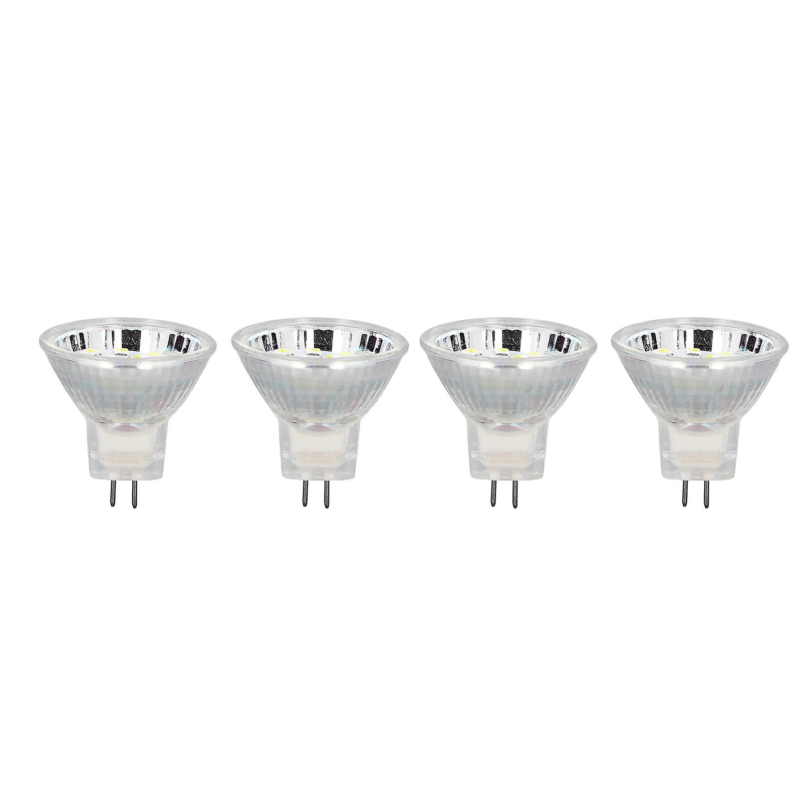 4pcs Mr11 12led Light Bulb 2w 300lm Spot Light Bulb Double Pin Base Landscape Light Bulbcold White 6000k