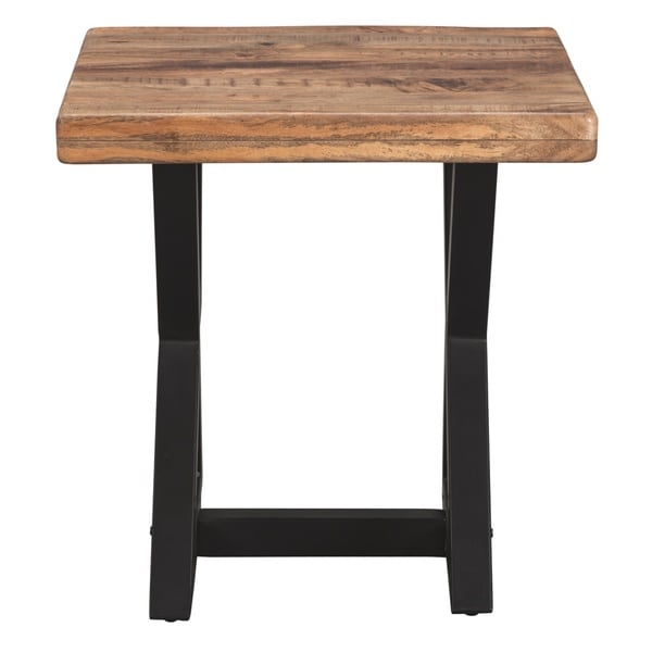 Signature Design by Ashley， Wesling Casual Light Brown End Table